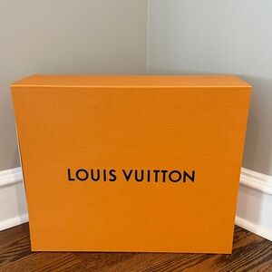 Louis Vuitton Yellow Gold Orange Blue Large Empty Gift Box